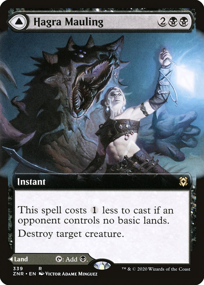 Hagra Mauling // Hagra Broodpit (Extended Art) [Zendikar Rising] | Jomio and Rueliete's Cards and Comics