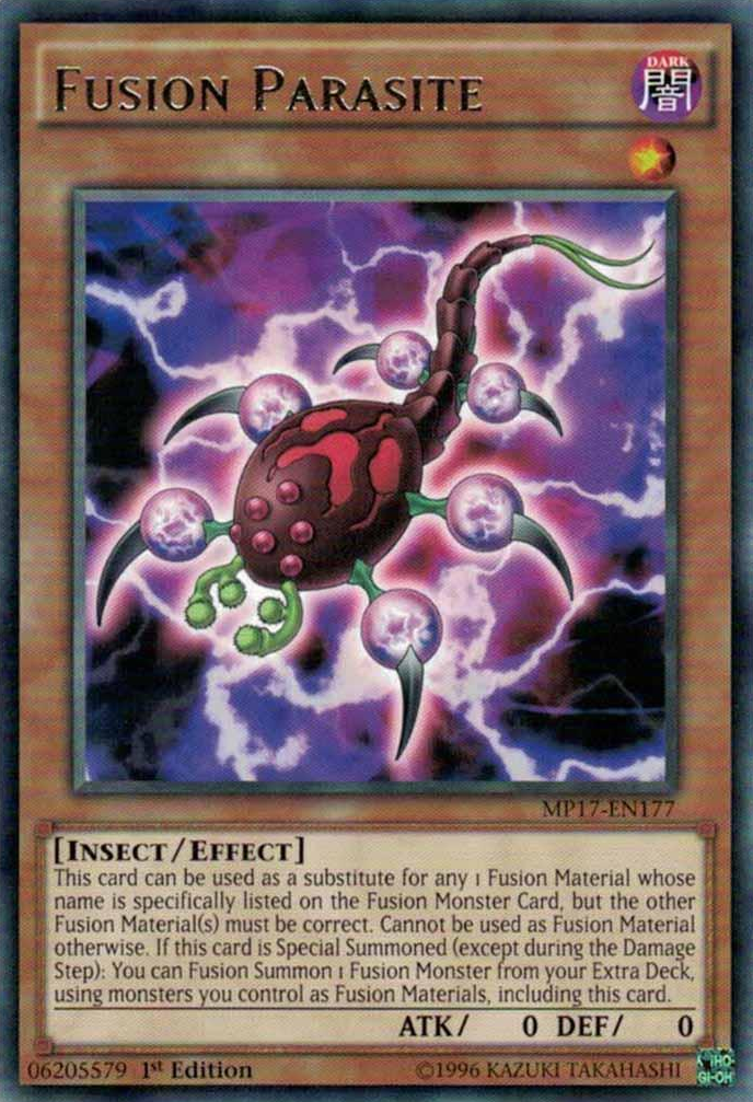 Fusion Parasite [MP17-EN177] Rare | Jomio and Rueliete's Cards and Comics