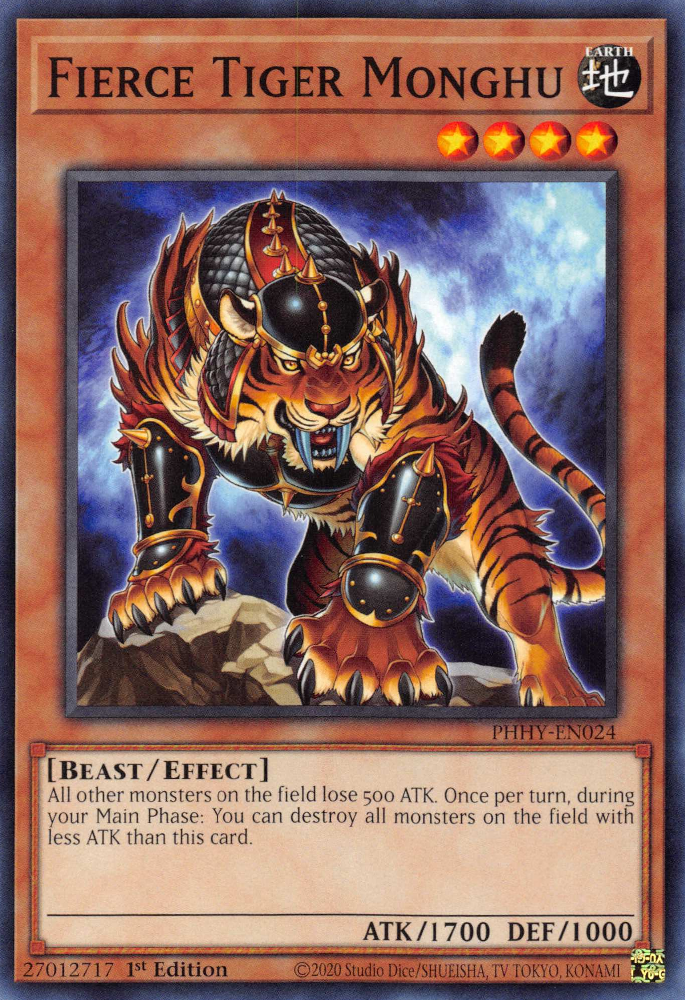 Fierce Tiger Monghu [PHHY-EN024] Common | Jomio and Rueliete's Cards and Comics
