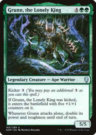 Grunn, the Lonely King [Dominaria] | Jomio and Rueliete's Cards and Comics