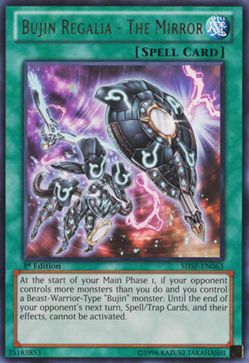 Bujin Regalia - The Mirror [SHSP-EN063] Rare | Jomio and Rueliete's Cards and Comics