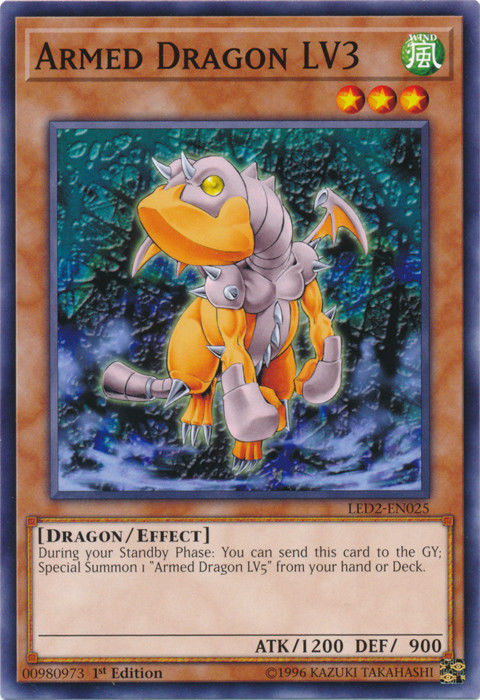 Armed Dragon LV3 [LED2-EN025] Common | Jomio and Rueliete's Cards and Comics