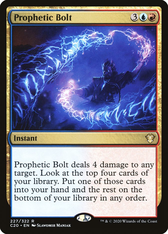 Prophetic Bolt [Commander 2020] | Jomio and Rueliete's Cards and Comics