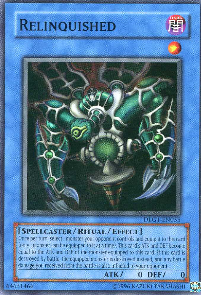 Relinquished [DLG1-EN055] Super Rare | Jomio and Rueliete's Cards and Comics