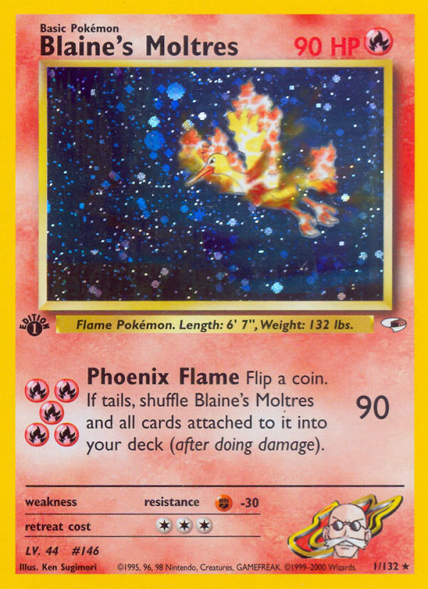 Blaine's Moltres (1/132) [Gym Heroes 1st Edition] | Jomio and Rueliete's Cards and Comics