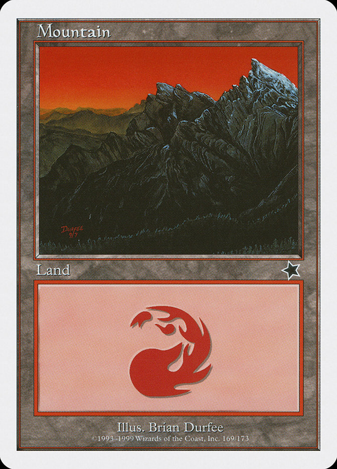 Mountain (169) [Starter 1999] | Jomio and Rueliete's Cards and Comics