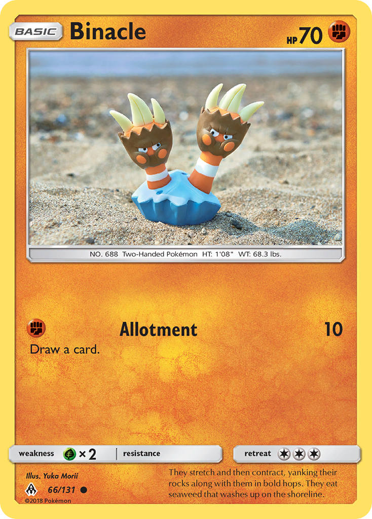 Binacle (66/131) [Sun & Moon: Forbidden Light] | Jomio and Rueliete's Cards and Comics