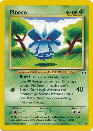 Pineco (61/75) [Neo Discovery Unlimited] | Jomio and Rueliete's Cards and Comics