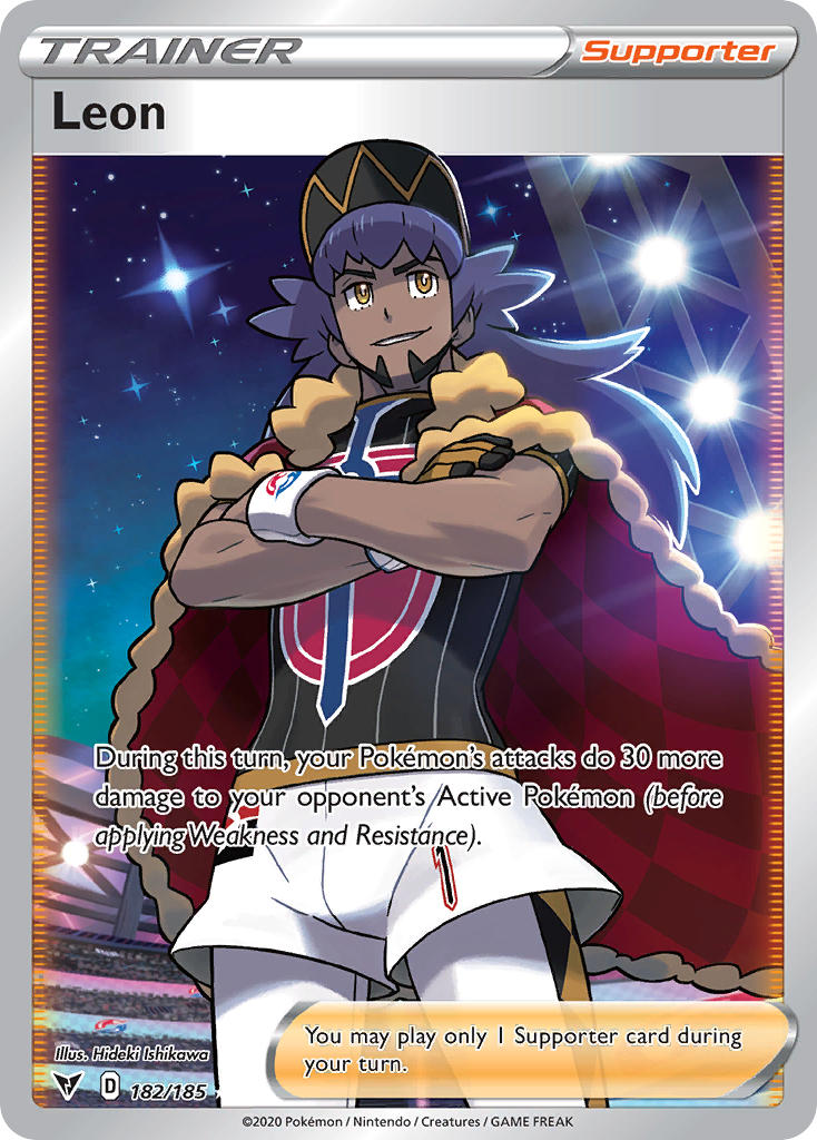 Leon (182/185) [Sword & Shield: Vivid Voltage] | Jomio and Rueliete's Cards and Comics