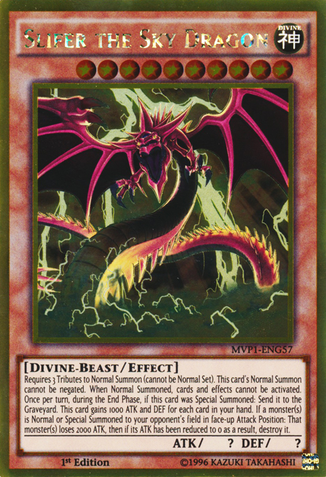 Slifer the Sky Dragon [MVP1-ENG57] Gold Rare | Jomio and Rueliete's Cards and Comics