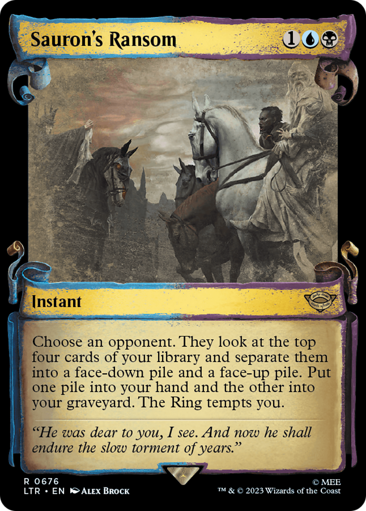 Sauron's Ransom [The Lord of the Rings: Tales of Middle-Earth Showcase Scrolls] | Jomio and Rueliete's Cards and Comics