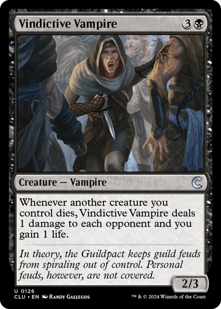 Vindictive Vampire [Ravnica: Clue Edition] | Jomio and Rueliete's Cards and Comics