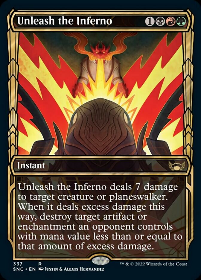 Unleash the Inferno (Showcase Golden Age) [Streets of New Capenna] | Jomio and Rueliete's Cards and Comics