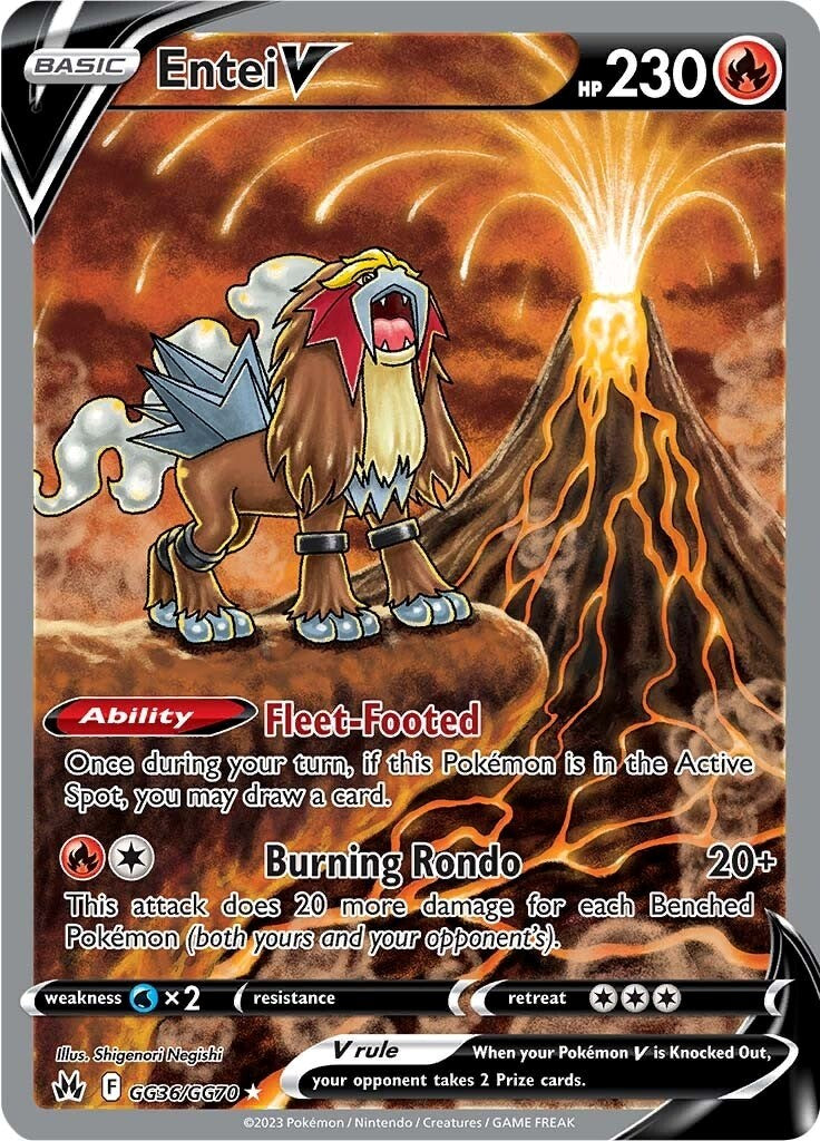 Entei V (GG36/GG70) [Sword & Shield: Crown Zenith] | Jomio and Rueliete's Cards and Comics