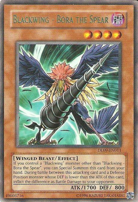 Blackwing - Bora the Spear (Green) [DL09-EN011] Rare | Jomio and Rueliete's Cards and Comics