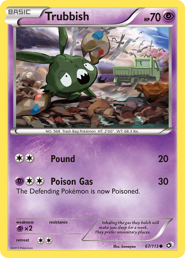 Trubbish (67/113) [Black & White: Legendary Treasures] | Jomio and Rueliete's Cards and Comics