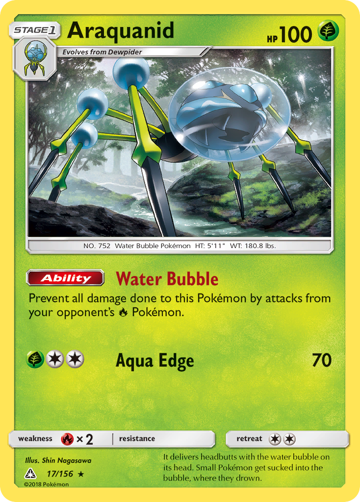 Araquanid (17/156) [Sun & Moon: Ultra Prism] | Jomio and Rueliete's Cards and Comics