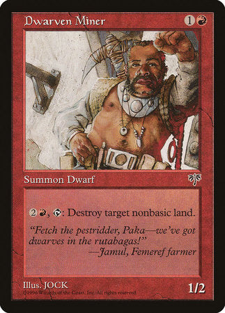 Dwarven Miner [Mirage] | Jomio and Rueliete's Cards and Comics
