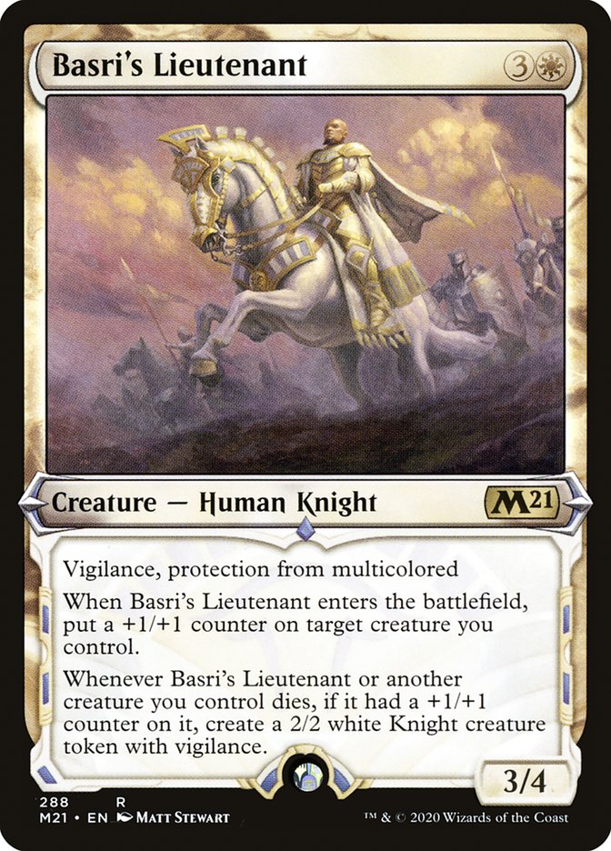 Basri's Lieutenant (Showcase) [Core Set 2021] | Jomio and Rueliete's Cards and Comics