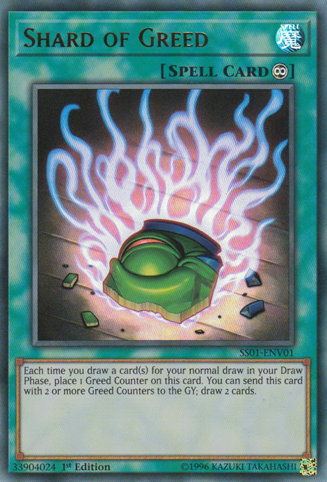 Shard of Greed [SS01-ENV01] Ultra Rare | Jomio and Rueliete's Cards and Comics