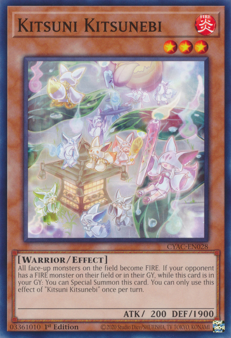 Kitsuni Kitsunebi [CYAC-EN028] Common | Jomio and Rueliete's Cards and Comics