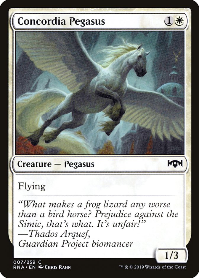 Concordia Pegasus [Ravnica Allegiance] | Jomio and Rueliete's Cards and Comics