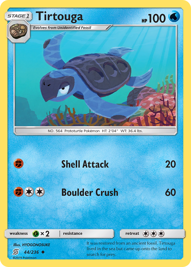 Tirtouga (44/236) [Sun & Moon: Unified Minds] | Jomio and Rueliete's Cards and Comics