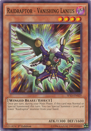 Raidraptor - Vanishing Lanius [SP15-EN029] Common | Jomio and Rueliete's Cards and Comics