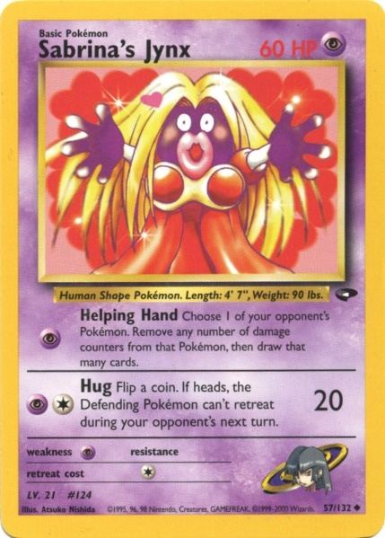 Sabrina's Jynx (57/132) [Gym Challenge Unlimited] | Jomio and Rueliete's Cards and Comics