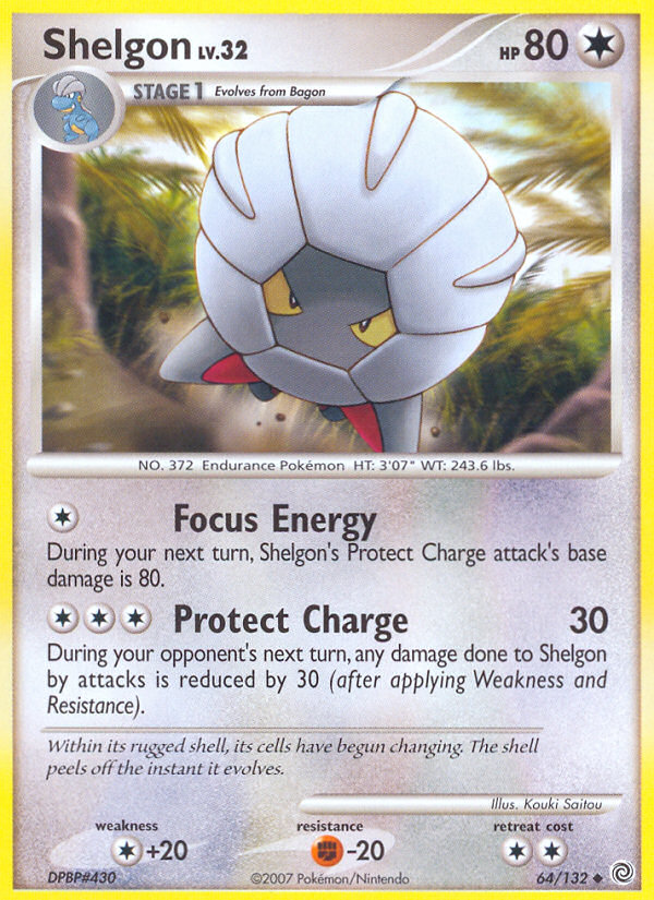 Shelgon (64/132) [Diamond & Pearl: Secret Wonders] | Jomio and Rueliete's Cards and Comics