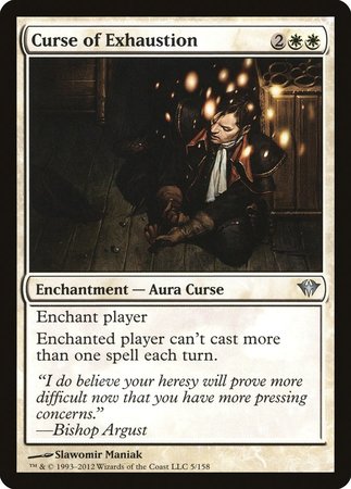 Curse of Exhaustion [Dark Ascension] | Jomio and Rueliete's Cards and Comics