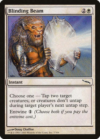 Blinding Beam [Mirrodin] | Jomio and Rueliete's Cards and Comics
