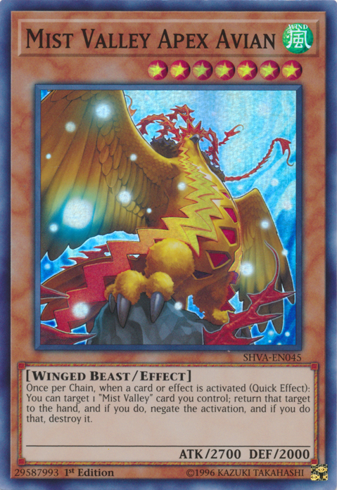 Mist Valley Apex Avian [SHVA-EN045] Super Rare | Jomio and Rueliete's Cards and Comics