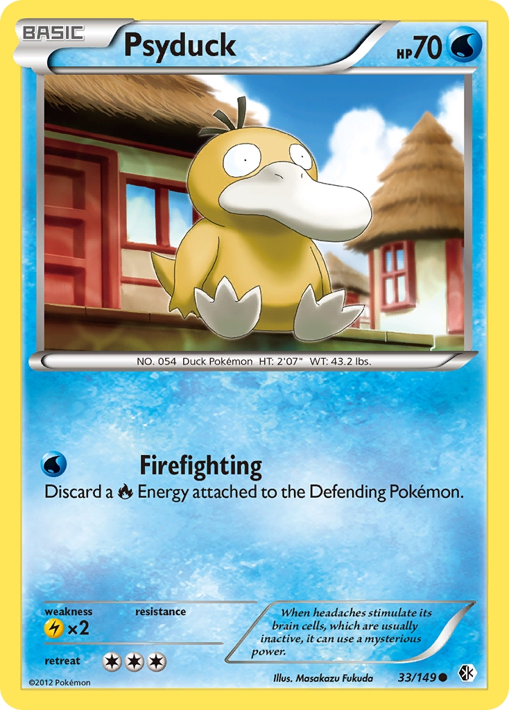 Psyduck (33/149) [Black & White: Boundaries Crossed] | Jomio and Rueliete's Cards and Comics