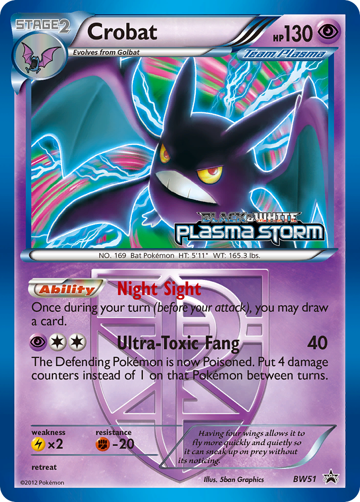Crobat (BW51) [Black & White: Black Star Promos] | Jomio and Rueliete's Cards and Comics