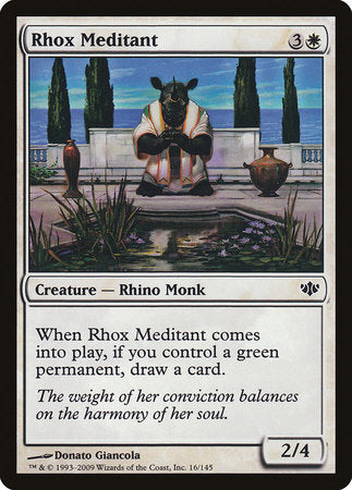 Rhox Meditant [Conflux] | Jomio and Rueliete's Cards and Comics