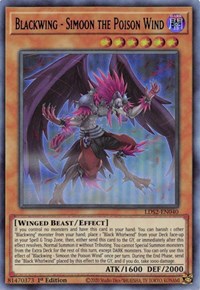 Blackwing - Simoon the Poison Wind (Blue) [LDS2-EN040] Ultra Rare | Jomio and Rueliete's Cards and Comics