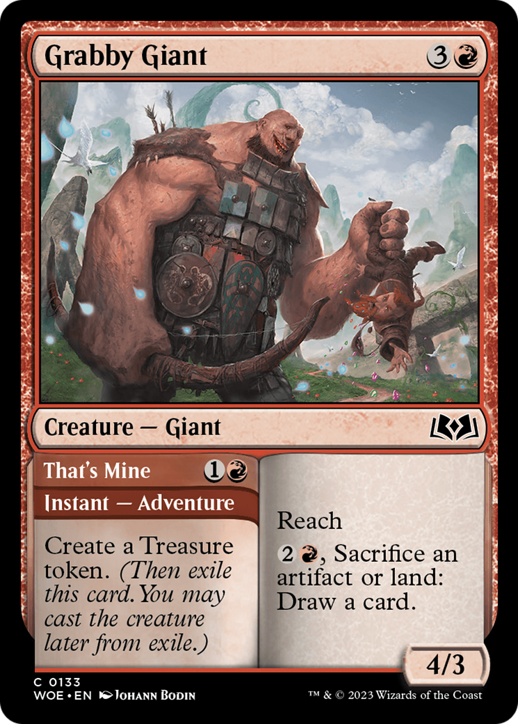 Grabby Giant // That's Mine [Wilds of Eldraine] | Jomio and Rueliete's Cards and Comics