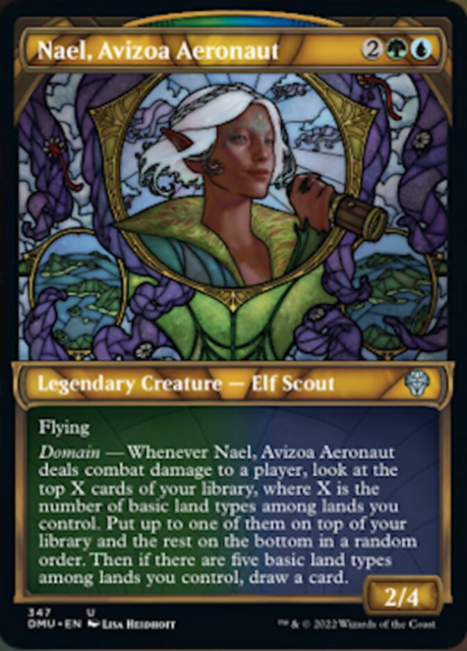 Nael, Avizoa Aeronaut (Showcase Textured) [Dominaria United] | Jomio and Rueliete's Cards and Comics