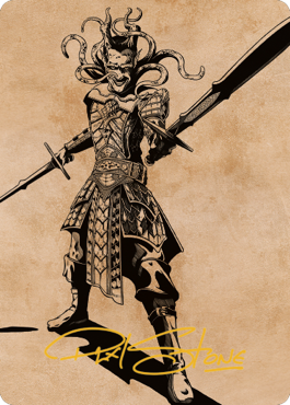 Zevlor, Elturel Exile Art Card (78) (Gold-Stamped Signature) [Commander Legends: Battle for Baldur's Gate Art Series] | Jomio and Rueliete's Cards and Comics