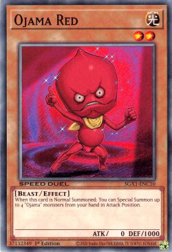 Ojama Red [SGX1-ENC10] Common | Jomio and Rueliete's Cards and Comics