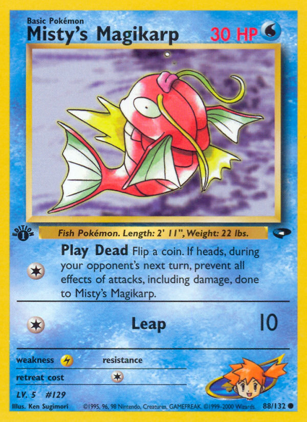 Misty's Magikarp (88/132) [Gym Challenge 1st Edition] | Jomio and Rueliete's Cards and Comics