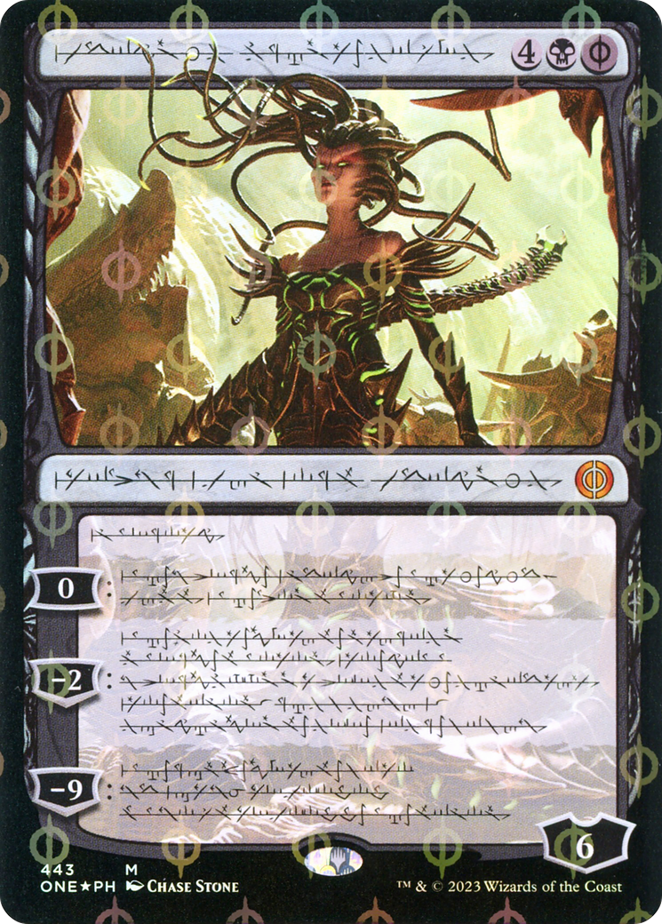 Vraska, Betrayal's Sting (Phyrexian Step-and-Compleat Foil) [Phyrexia: All Will Be One] | Jomio and Rueliete's Cards and Comics