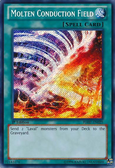 Molten Conduction Field [HA07-EN025] Secret Rare | Jomio and Rueliete's Cards and Comics
