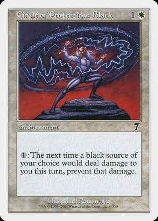 Circle of Protection: Black [Seventh Edition] | Jomio and Rueliete's Cards and Comics