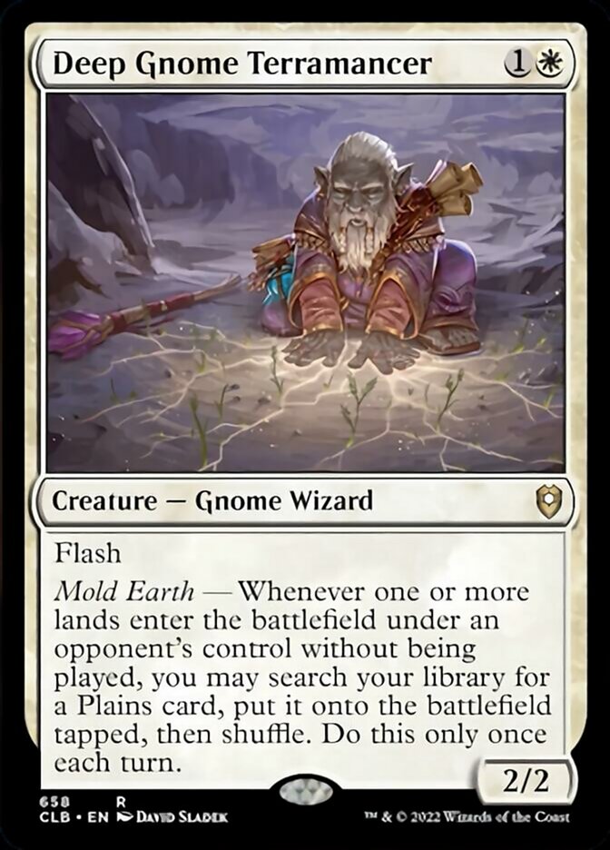 Deep Gnome Terramancer [Commander Legends: Battle for Baldur's Gate] | Jomio and Rueliete's Cards and Comics