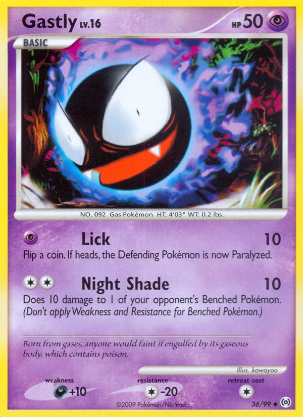 Gastly (36/99) [Platinum: Arceus] | Jomio and Rueliete's Cards and Comics