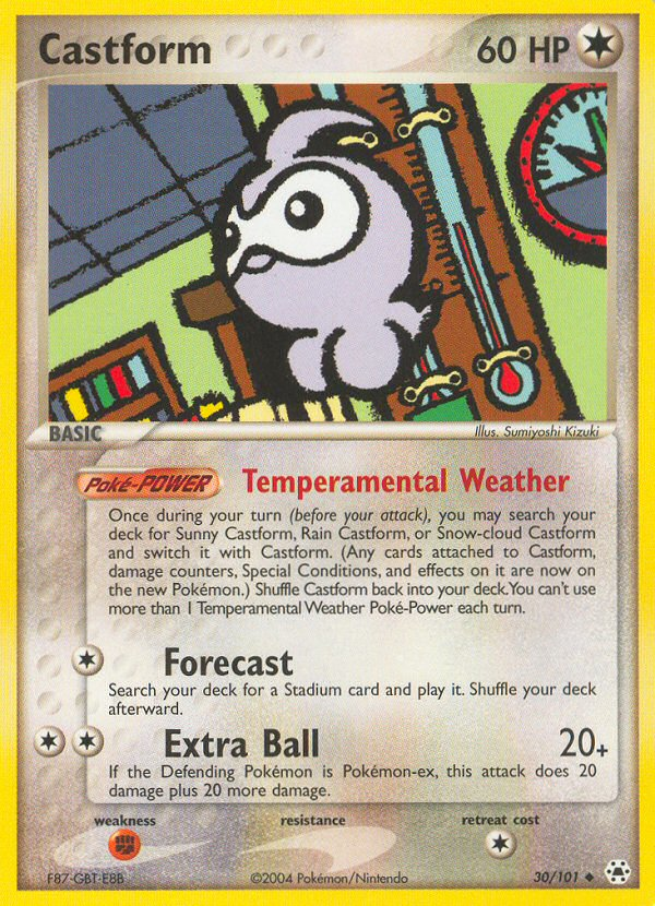 Castform (30/101) [EX: Hidden Legends] | Jomio and Rueliete's Cards and Comics