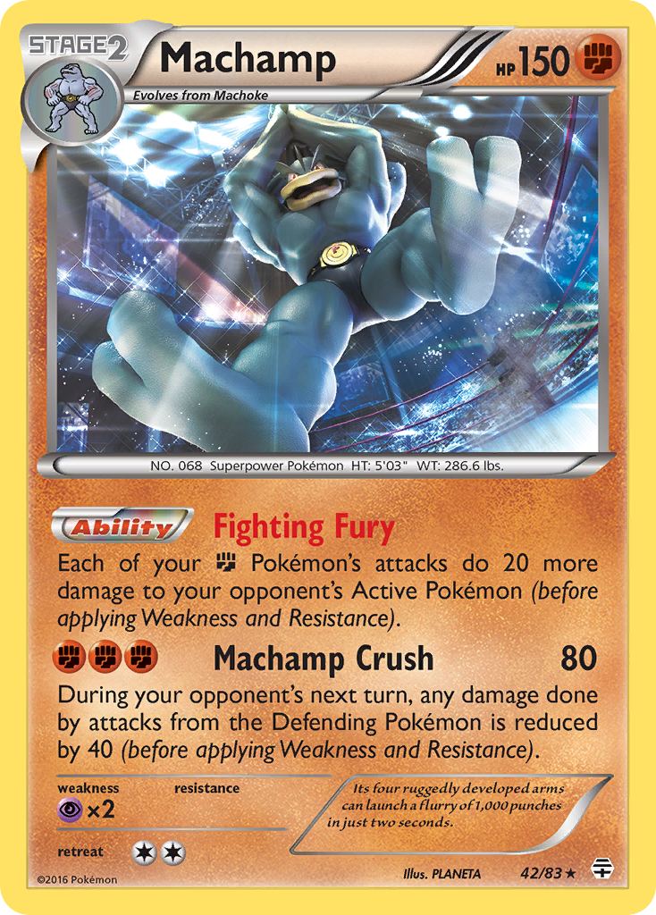 Machamp (42/83) [XY: Generations] | Jomio and Rueliete's Cards and Comics