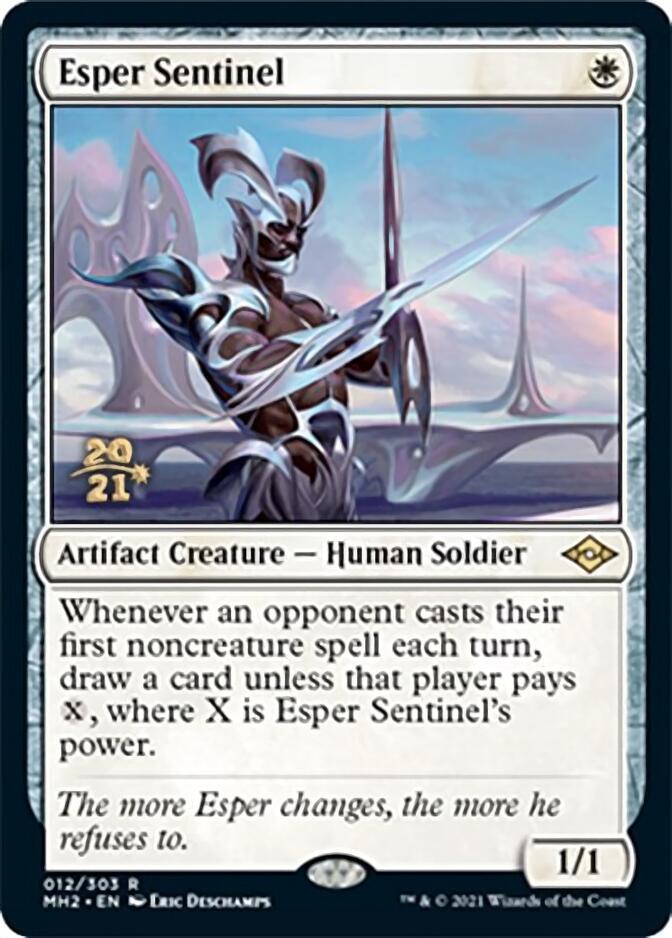 Esper Sentinel [Modern Horizons 2 Prerelease Promos] | Jomio and Rueliete's Cards and Comics